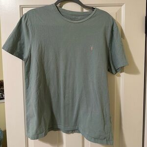 All Saints greenish blue pullover shirt M-L
